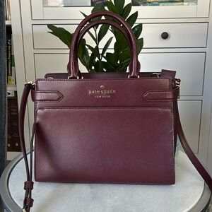 Kate Spade Staci Medium Satchel Cherrywood